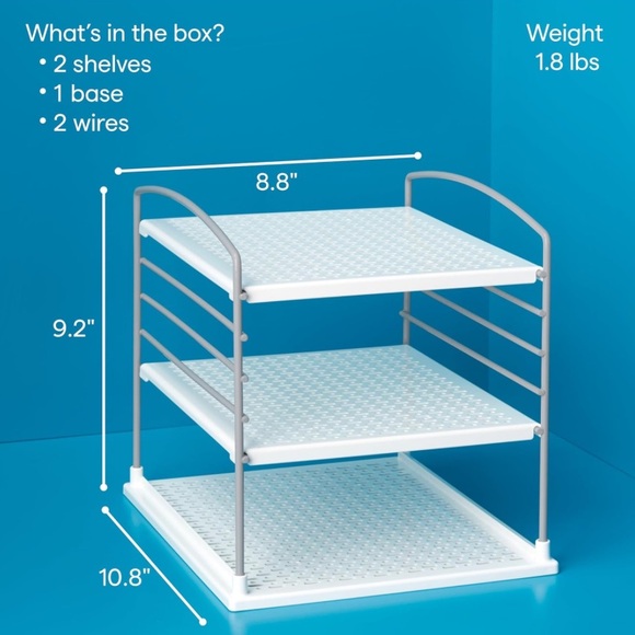 YouCopia UpSpace Adjustable Box Organizer for Foil Wrap Kitchen Cabinet Storage - Picture 4 of 11